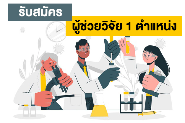 คณะทันตแพทยศาสตร์ ม.อ. รับสมัครคัดเลือกบุคคล ตำแหน่งผู้ช่วยวิจัย 1 อัตรา