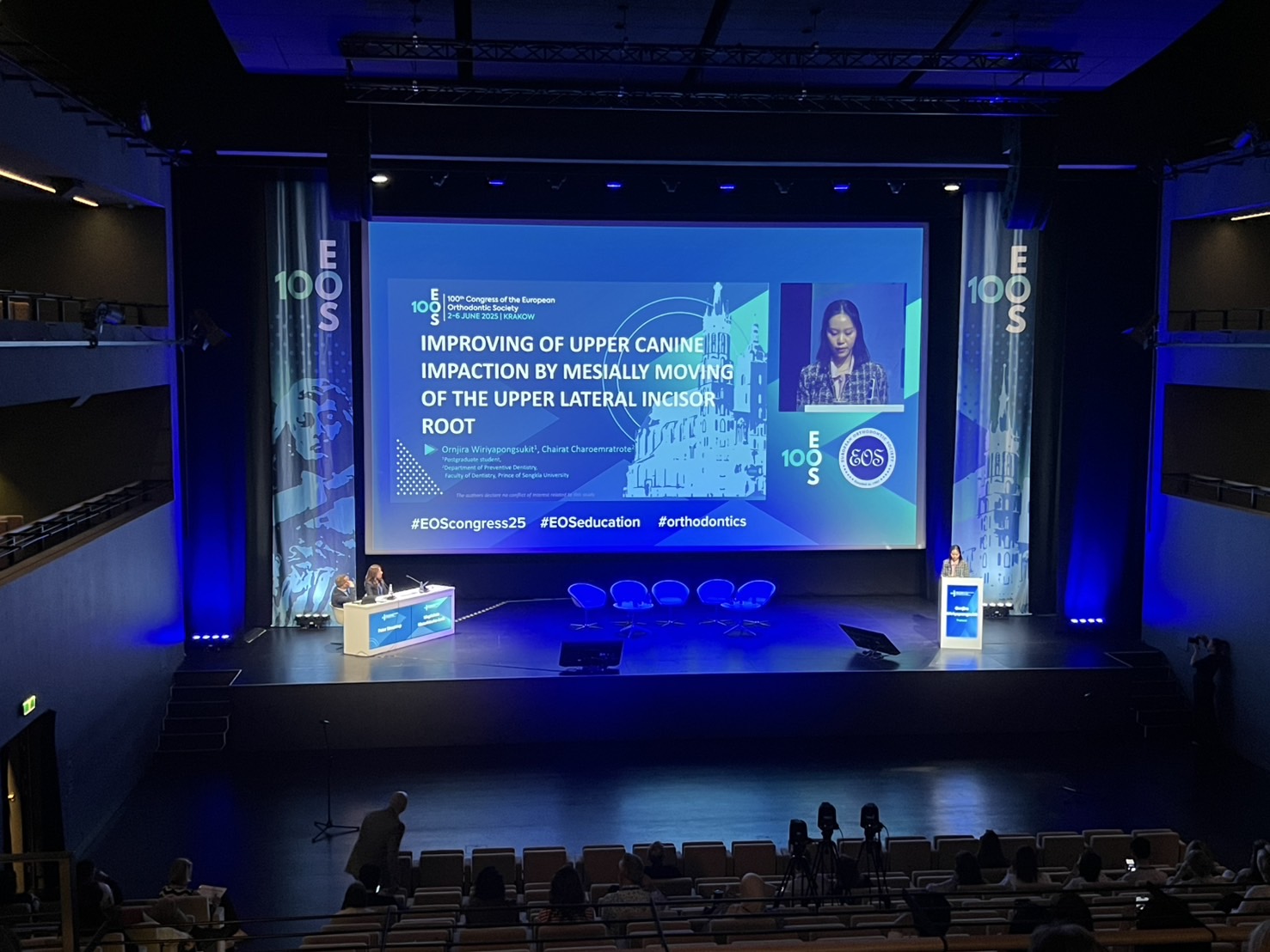The Faculty of Dentistry, Prince of Songkla University proudly congratulates the postgraduate students in the Orthodontics program who have been honored with the opportunity to present their research at the international conference— the 10th Congress of the European Orthodontic Society, held in Kraków, Republic of Poland, from June 2–6, 2025.